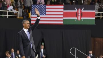 Barack Obama, durante su visita a Kenia