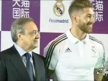Sergio Ramos y Florentino Pérez se reencuentran en China Sergio Ramos y Florentino Pérez se reencuentran en China