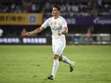 James celebra su gol contra el Inter