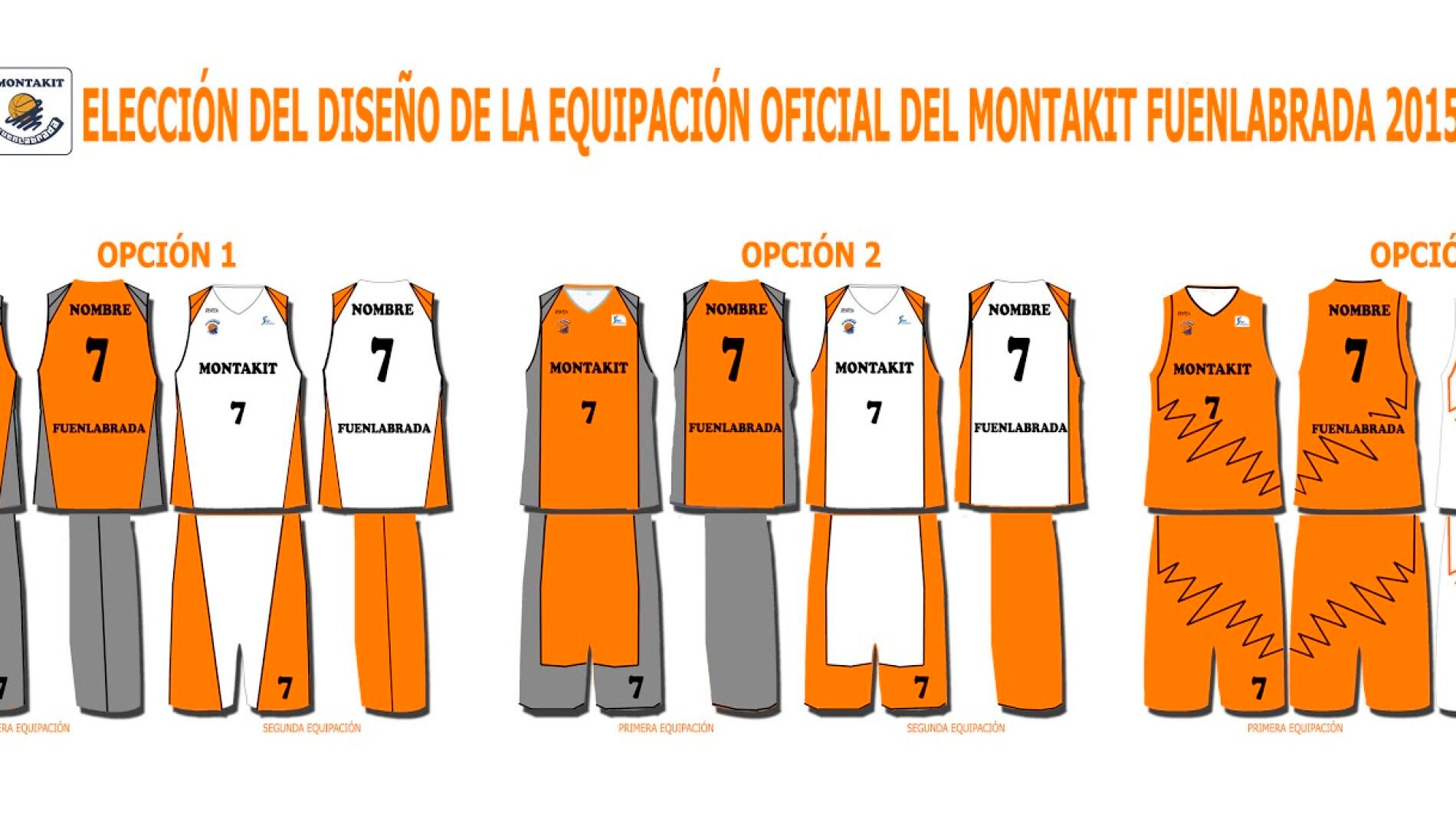 Las equipaciones a elegir del Fuenlabrada