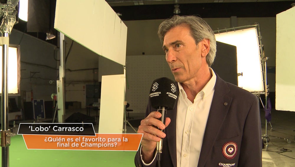 El 'Lobo' Carrasco, comentarista del equipo Champions Total