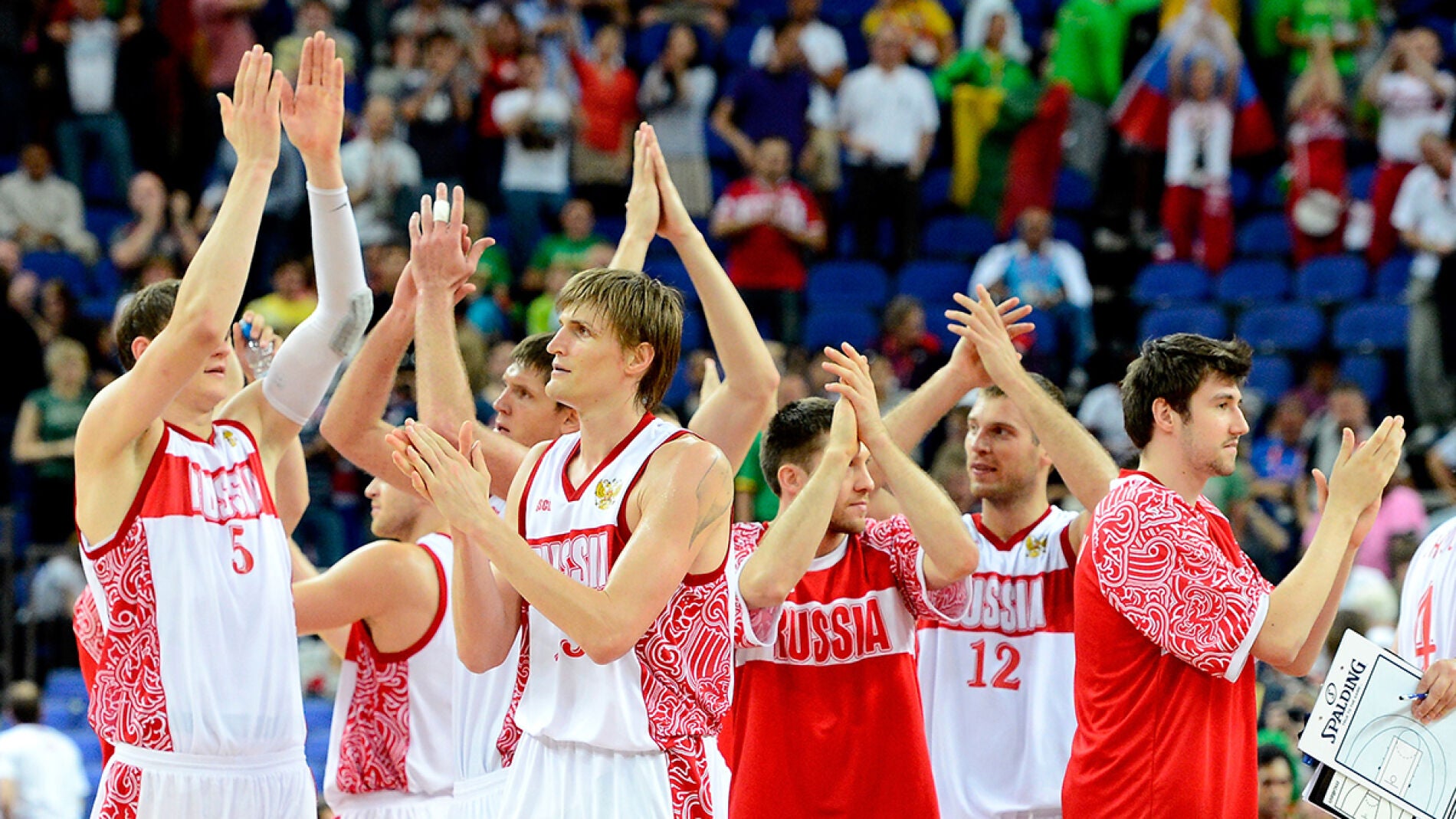Los jugadores de la selecci&oacute;n rusa, despu&eacute;s de un encuentro