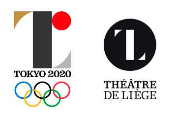 Los logos de Tokio 2020 y del Teatro de Lieja