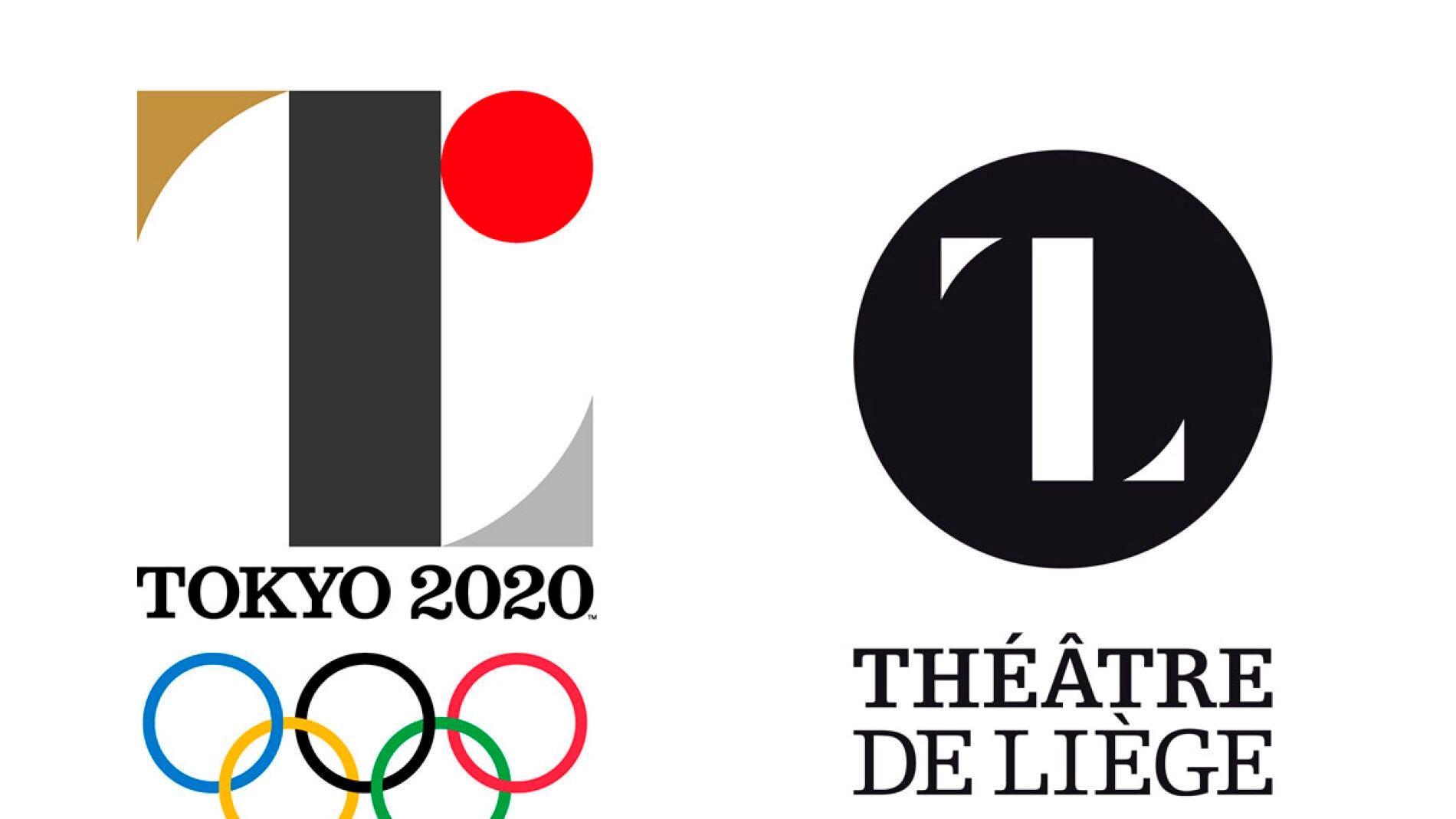 Los logos de Tokio 2020 y del Teatro de Lieja