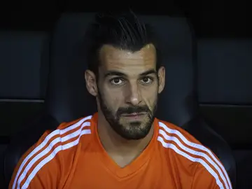 Negredo, durante un partido con el Valencia Negredo, durante un partido con el Valencia
