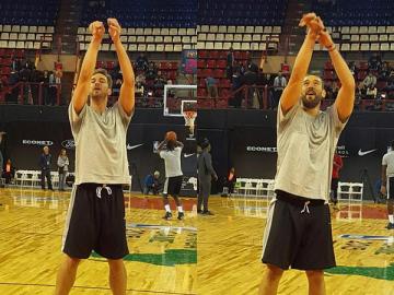 Los hermanos Gasol, preparando el partido de África