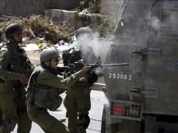 Disturbios entre el Ejército israelí y palestinos en Cisjordania