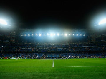 El Santiago Bernabéu, antes de un partido