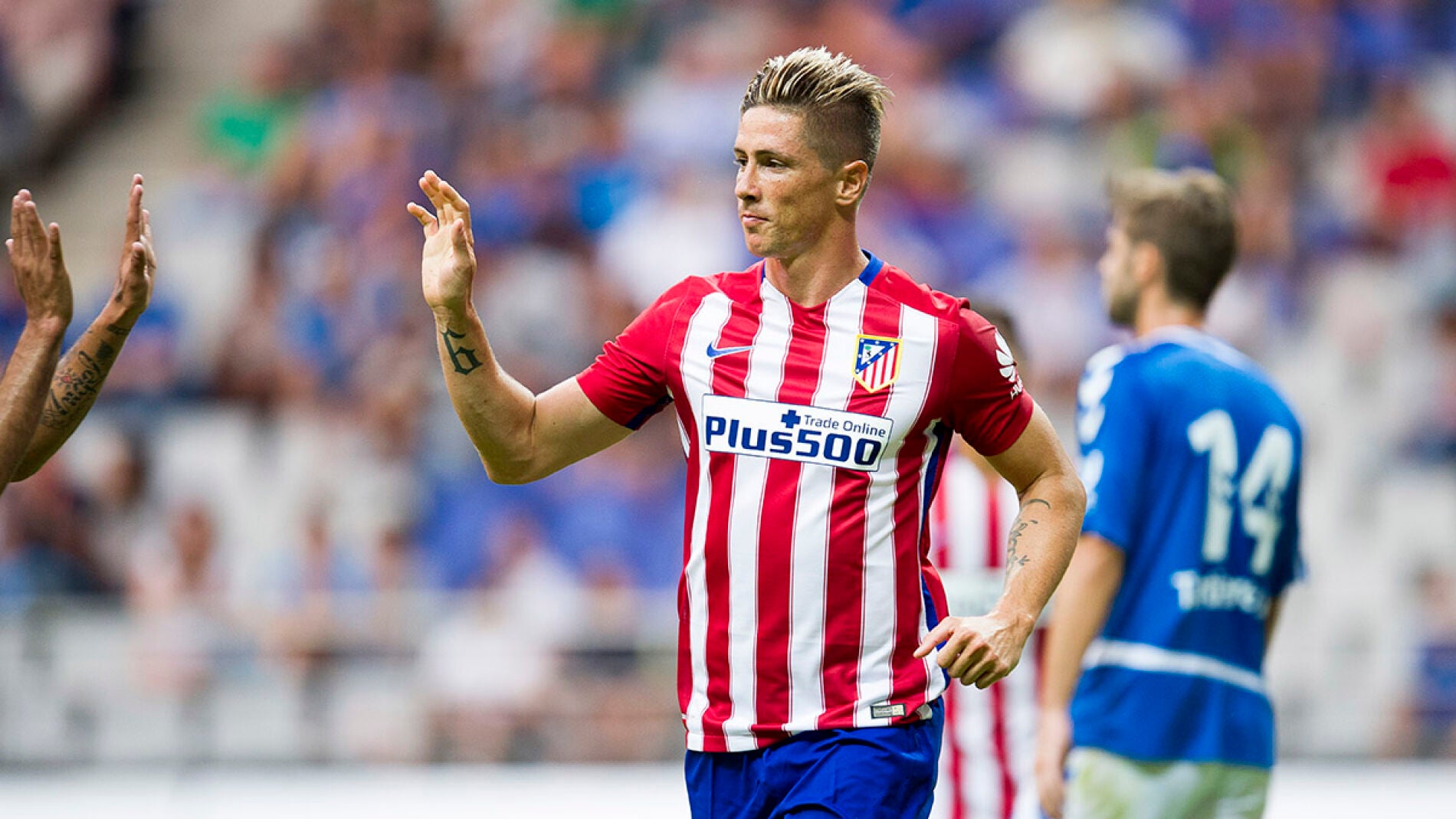 Fernando Torres en un partido con el Atl&eacute;tico de Madrid