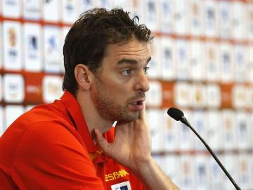 Pau Gasol en sala de prensa