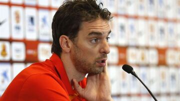 Pau Gasol en sala de prensa