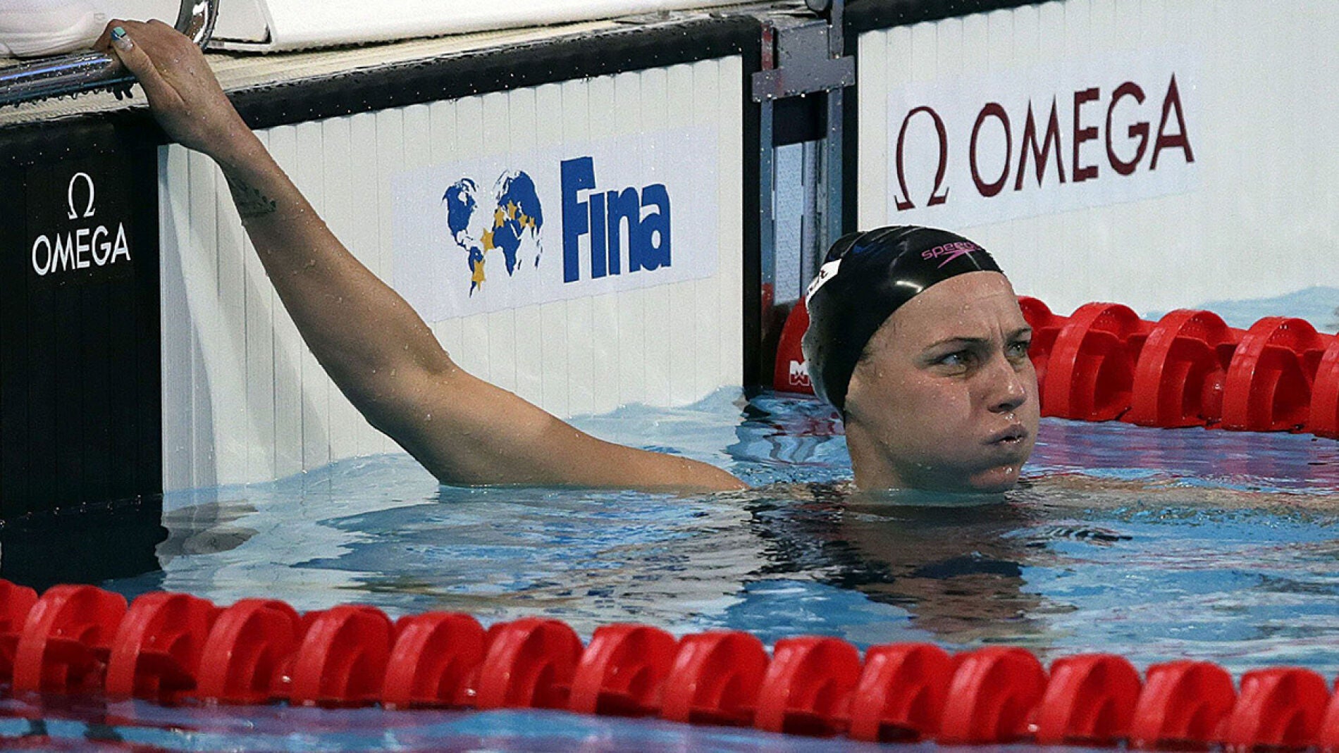 Melani Costa, durante la prueba