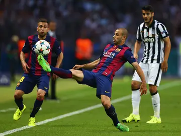 Mascherano en la final de la Champions ante la Juventus Mascherano en la final de la Champions ante la Juventus
