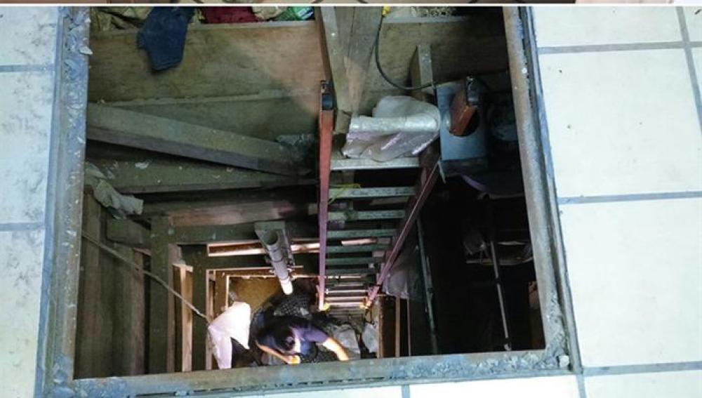 Imágenes del narcotúnel descubierto en Tijuana