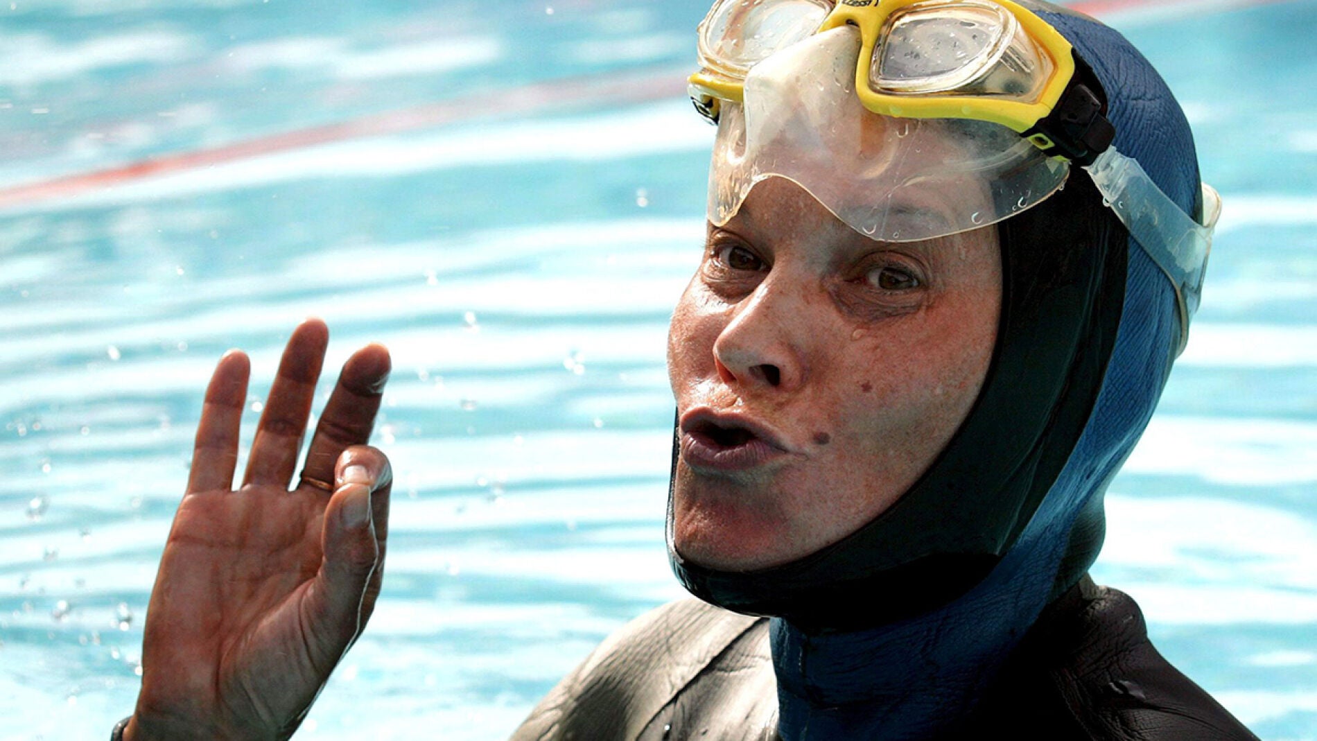 La plumarquista mundial de apnea Natalia Molchanova