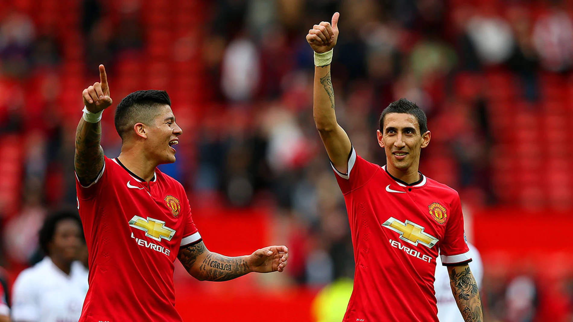 Di María celebra un gol con el United Di María celebra un gol con el United