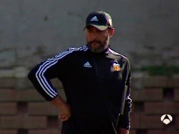 Nuno, durante el entrenamiento