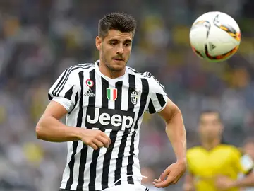 Morata, durante un partido con la Juventus Morata, durante un partido con la Juventus