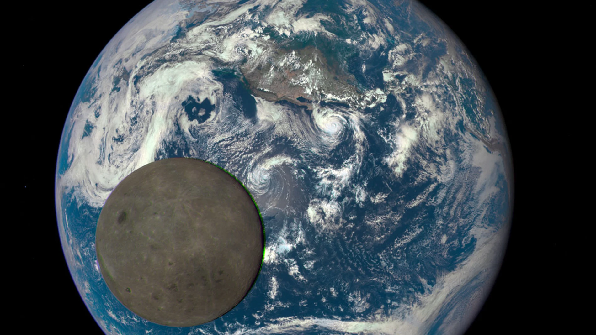 Imagen del lado oscuro de la luna tomada por la NASA Imagen del lado oscuro de la luna tomada por la NASA