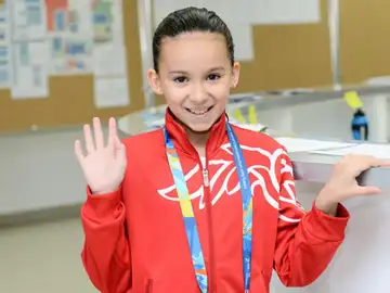 Alzain Tareq, nadadora más joven en unos Mundiales Alzain Tareq, nadadora más joven en unos Mundiales