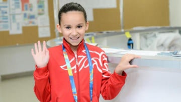 Alzain Tareq, nadadora más joven en unos Mundiales