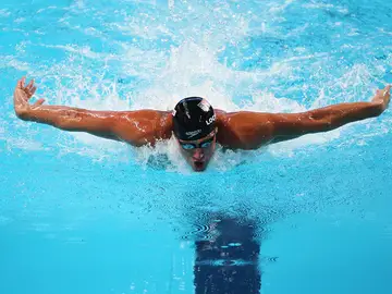 Lochte, en su camino al oro en 200 libres Lochte, en su camino al oro en 200 libres