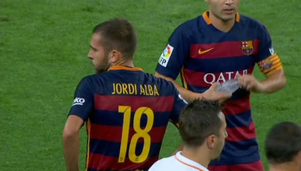 Jordi Alba, se lesiona y se pierde la Supercopa de Europa