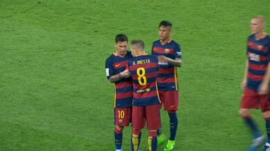 Iniesta estrena capitanía en el FC Barcelona