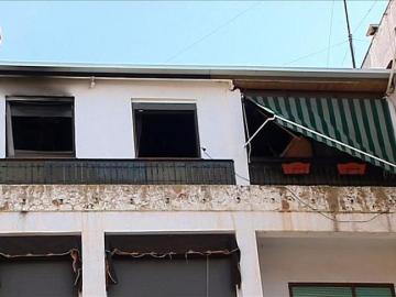 Imagen de la fachada donde tuvo lugar el incendio Imagen de la fachada donde tuvo lugar el incendio
