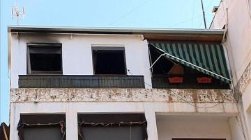 Imagen de la fachada donde tuvo lugar el incendio