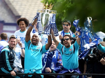 El Chelsea celebra el título de la temporada pasada