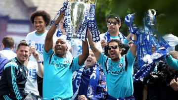 El Chelsea celebra el título de la temporada pasada