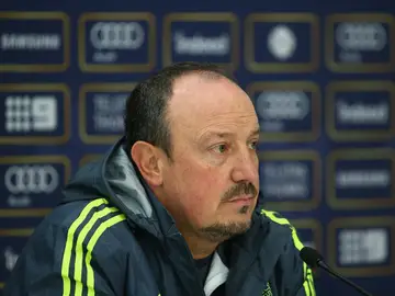 Rafa Benítez en rueda de prensa Rafa Benítez en rueda de prensa