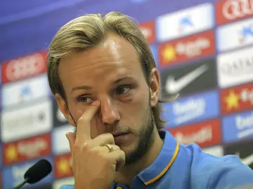 Ivan Rakitic, en rueda de prensa Ivan Rakitic, en rueda de prensa