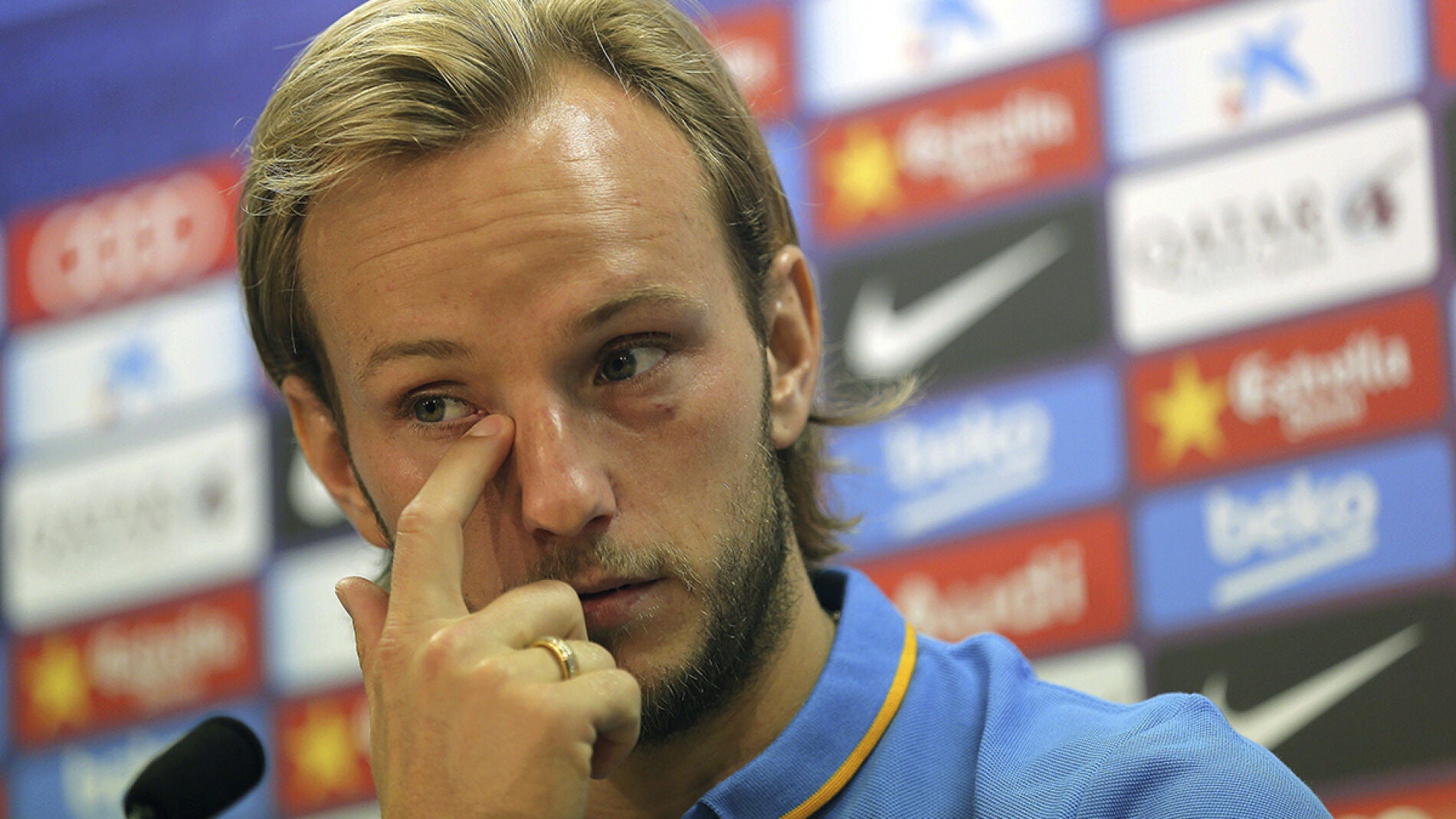 Ivan Rakitic, en rueda de prensa