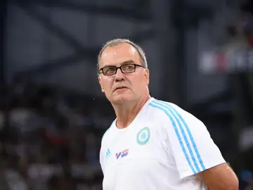 Marcelo Bielsa, en un partido del Olympique de Marsella Marcelo Bielsa, en un partido del Olympique de Marsella