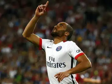 Lucas Moura celebra su gol Lucas Moura celebra su gol