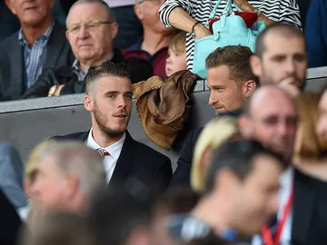 De Gea, en la grada de Old Trafford De Gea, en la grada de Old Trafford