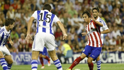 &Oacute;liver Torres, durante el partido contra la Real Sociedad