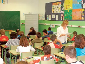 Profesora en un colegio Profesora en un colegio