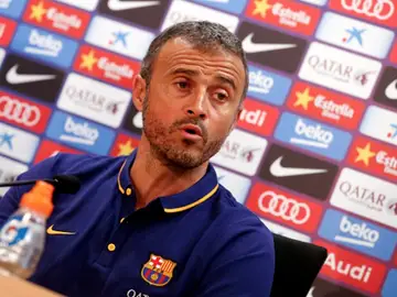 Luis Enrique en rueda de prensa Luis Enrique en rueda de prensa