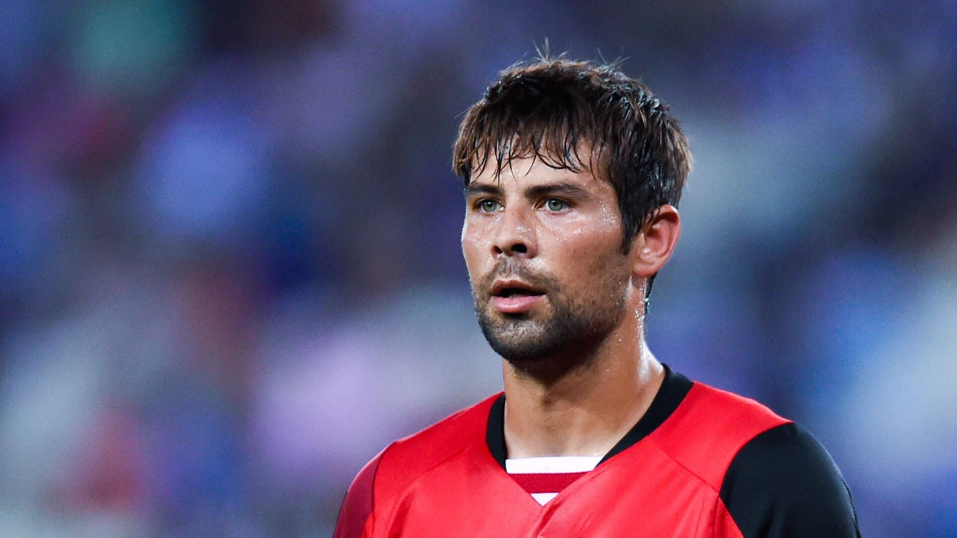 Coke And&uacute;jar en un partido de Liga frente al Espanyol