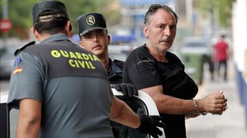 Marcos Cabo a su llegada el pasado 7 de agosto a los juzgados de Lliria 