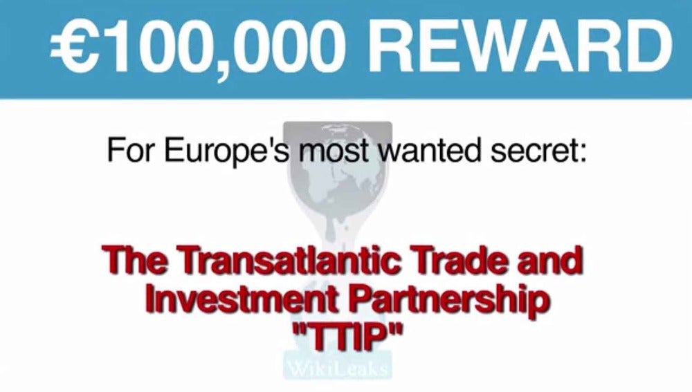 Campaña de Wikileaks para conseguir el documento del TTIP