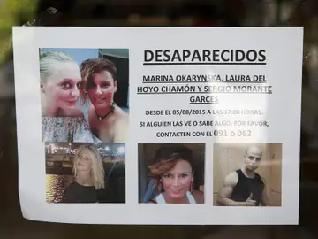 Cartel pidiendo ayuda en la búsqueda de Laura y Marina en Cuenca Cartel pidiendo ayuda en la búsqueda de Laura y Marina en Cuenca