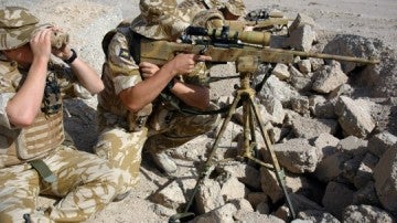 Imagen de archivo de francotiradores del SAS en Siria
