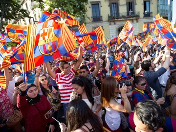 La afición culé La afición culé