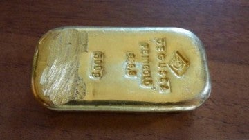 El lingote de oro hallado en Schönau