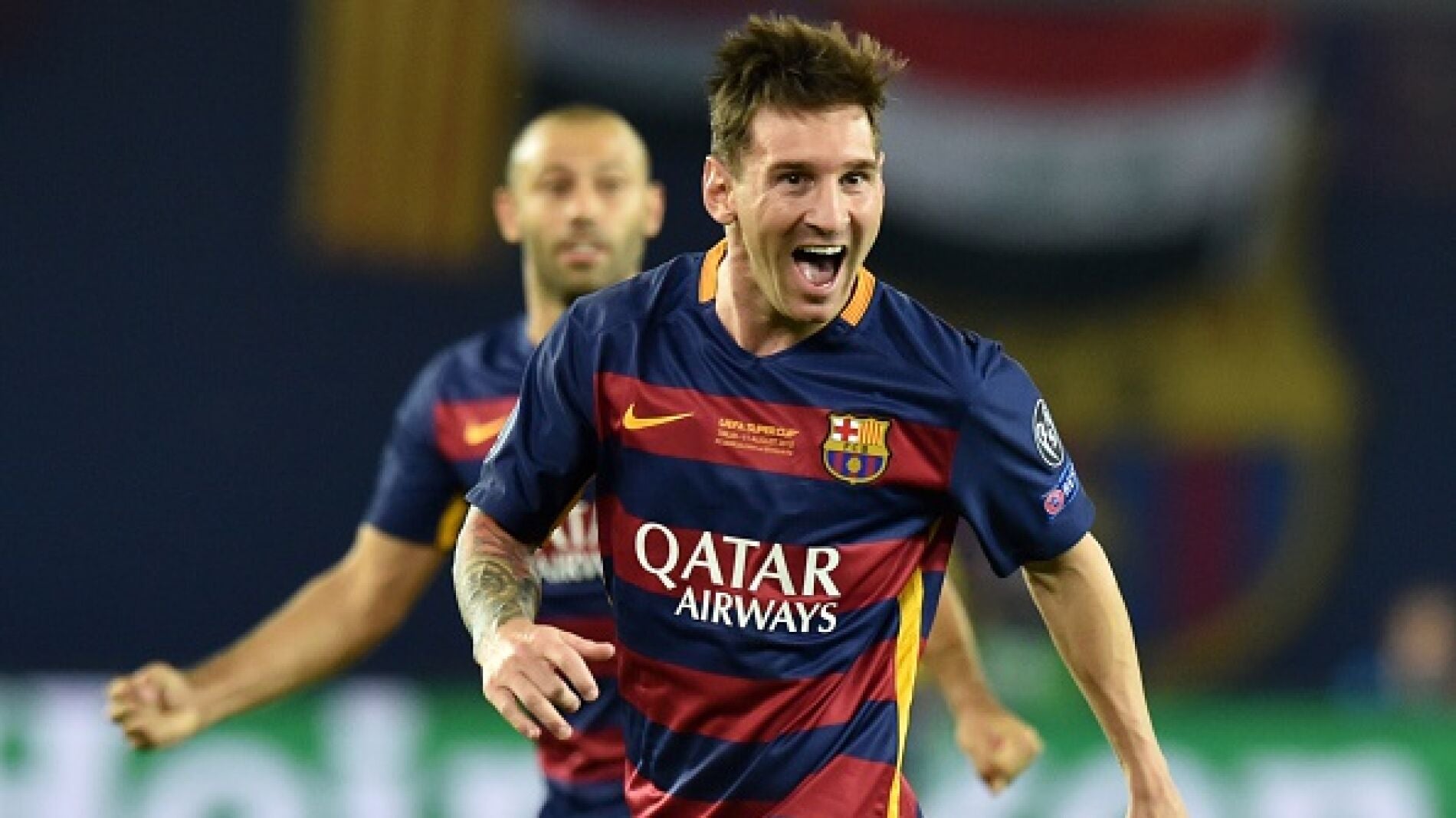 Messi celebra un gol
