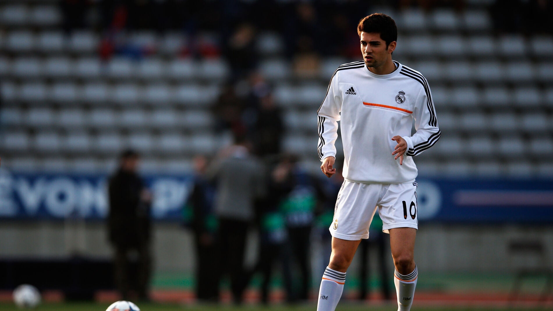 Enzo Zidane en un entrenamiento previo a un partido